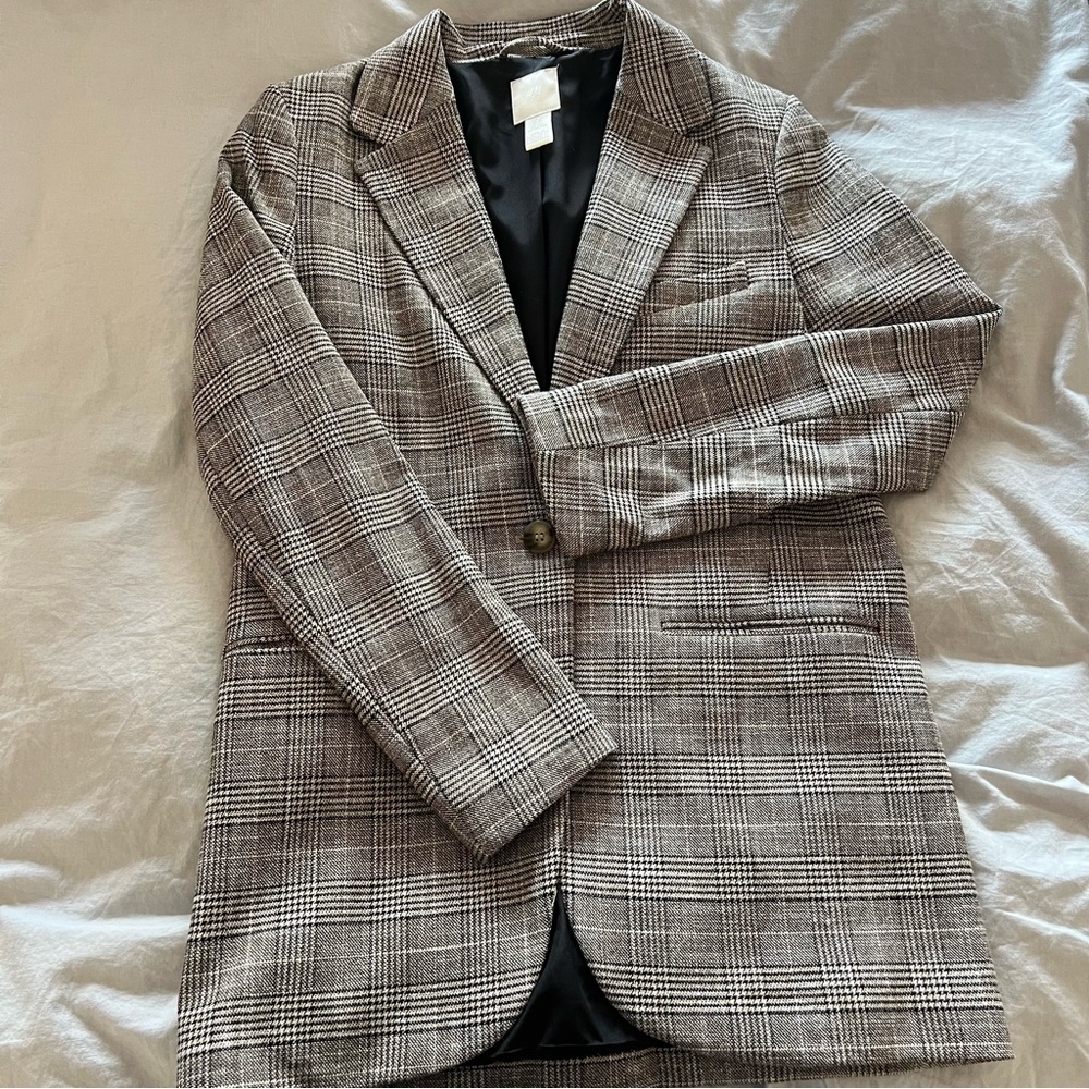 H&M Classic Plaid Blazer